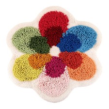 Tappeto bagno sagomato fiore