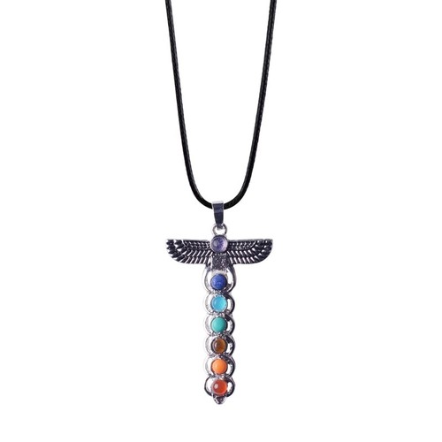Collana chakra yoga ciondolo - 7,