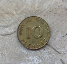 10 Pfennig 1949 10 Centesimi Di Marco Tedesco Zecca G Stato di Conservazione SPL