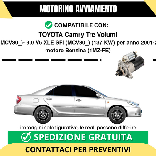 Motorino avviamento toyota - motorino,
