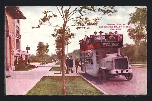 Chicago motor bus at - chicago,,
