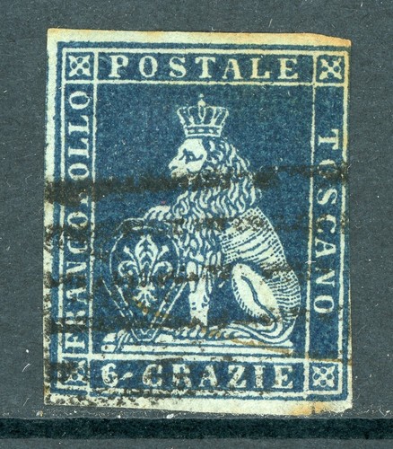 Italia 1862 toscana 6cr scott - italia,