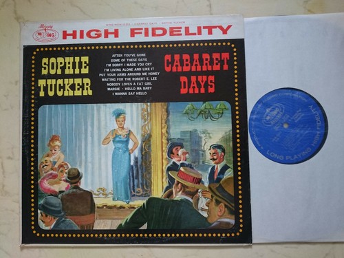 Cabaret days sophie tucker - cabaret, *us