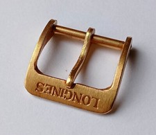 LONGINES FIBBIA ORIGINALE ARTIGLIONE 14 MM. LAMINATA ORO GIALLO