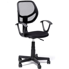 Sedia Girevole Nera con 5