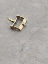 ZENITH VINTAGE GOLD PLATED WATCH STRAP BAND BUCKLE FIBBIA OROLOGIO UHREN 16mm 