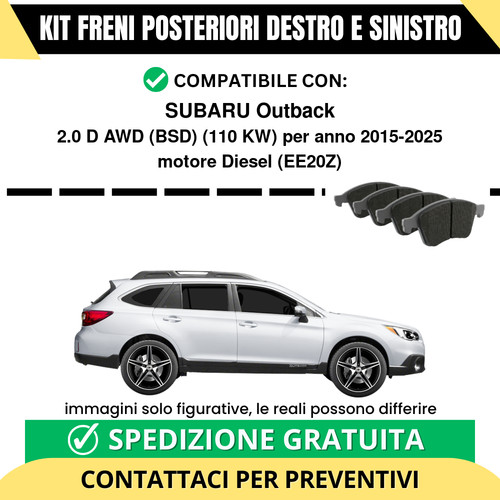Pastiglie freno posteriori - pastiglie,