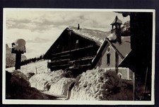 SAPPADA (Udine). CADORE. Neve. Casa rustica e Chiesa d Borgata. Vg. c/fr. 1934.