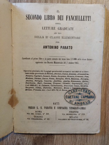 Parato secondo libro dei - parato,,