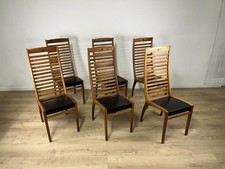 Set 6 sedie scultoree legno