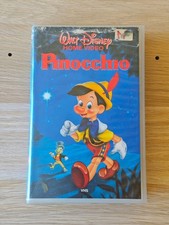 PINOCCHIO - VHS WALT DISNEY VI 4195 EX NOLEGGIO * RARA *