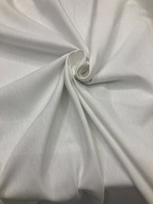 TESSUTO COTONE AL METRO ALTEZZA 280 cm METRAGGIO COTONE BIANCO TINTA UNITA