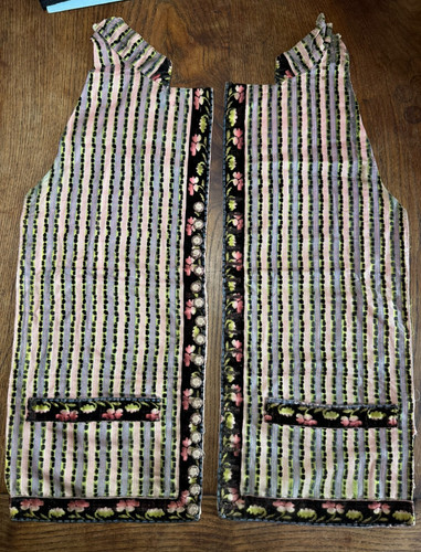 Tessuto antico davanti gilet - -,