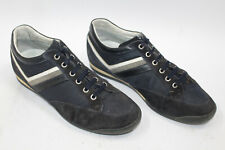 HARMONT & BLAINE men shoes sz 7.5 Europe 40 blue canvas suede leather S7889