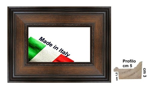 Cornice legno noce classica - in,