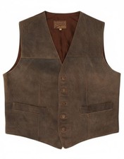 Gilet vintage uomo pelle IT 58