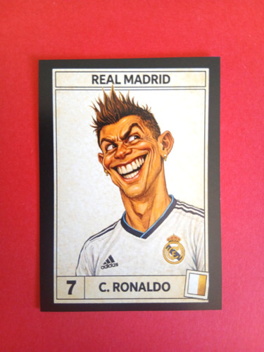 Figurina caricatura calciatori - figurina,