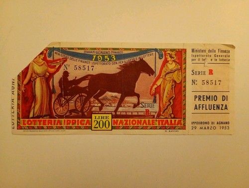 Biglietto lotteria ippica - biglietto,