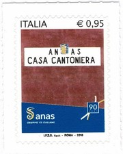 2018 REPUBBLICA ITALIANA n.3887 - ANAS 1 V. ADESIVO MF104408