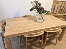 Tavolo Tikamoon modello Eden in legno per 8 persone In Legno Di Quercia Massello