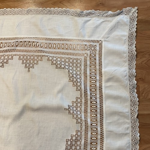 Tovaglia vintage fatta mano - a,