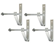 Set 4 Staffe Porta Ruote Cerchi da Parete Supporto a Muro Pneumatici Auto C15959