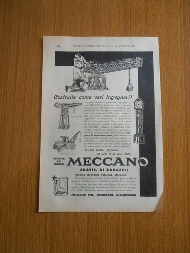 1928 meccano gru - meccano, girevole