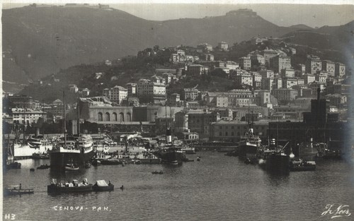 Genova panorama porto - panorama,