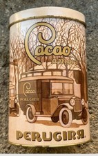 Scatola Latta PERUGINA CACAO altezza cm 14 Da Collezione Vintage
