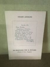 DE PROFUNDIS PER IL PITTORE Cesare Angelini All’insegna del Pesce D’oro 1964