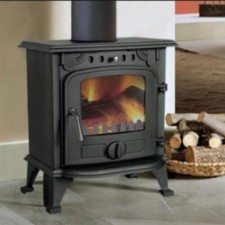 Stufa a legna/Termocamino compatto in ghisa 5/8 kW - Mod. New Kompact Fire