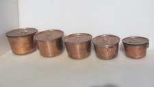 Victorian Copper Pan Set