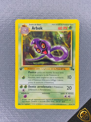 Arbok carte pokemon - arbok, 31/62