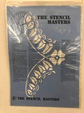 STENCIL PITTURA DECORAZIONE PARETI LEGNO TESSUTO VETRO CERAMICA FLOREALE CM23X12