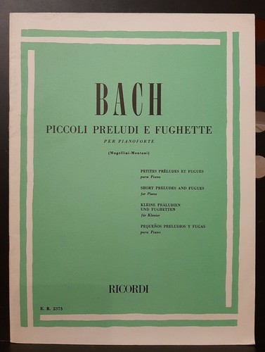 Bach piccoli preludi e - preludi,