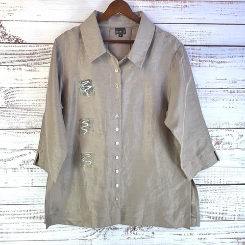 Camicia vintage seta lino