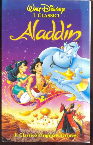 Vhs aladdin classici walt - i,