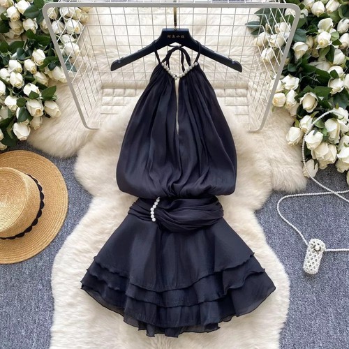 Mini abito elegante nero con - abito,