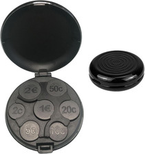 Scatola Portamonete, Portamonete in Alluminio, Euro Coin Dispenser, Mini Dispens