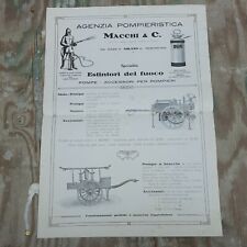 Catalogo Fine 800 Pompieri Estintori Del Fuoco Pompe Accessori Macchi Milano