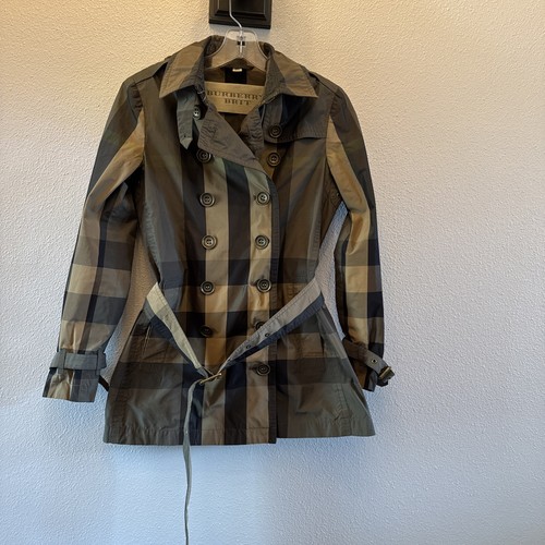 Burberry brit trench coat - trench, kaki