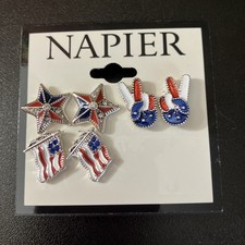 Set trio orecchini a perno