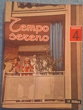 Sussidiario TEMPO SERENO libro scuola elementare classe quarta 4 anno 1963