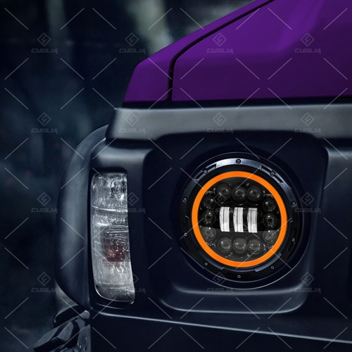 Fari full led tondo per - full, 7"