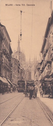 Milano mini cartolina - milano:,