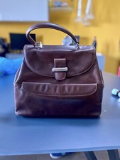 Borsa F.lli Rossetti Vintage In Pelle,Testa Di Moro Sacchetto/Scatola Originali