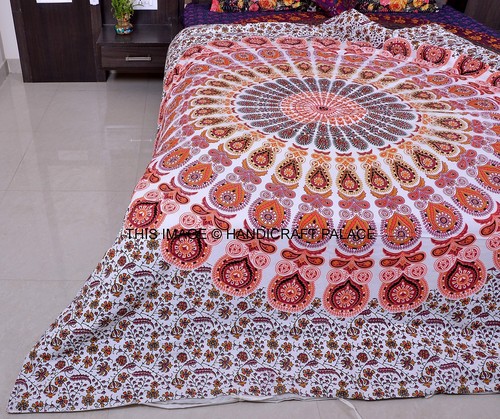 Copertura letto mandala hippie - copertura,
