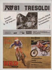 advertising Pubblicità-MOTO TGM TRESOLDI 50 H2O /HRD 81 MOTOITALIANE MOTOCROSS