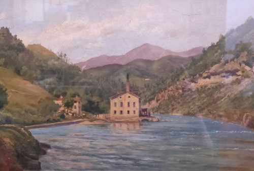 Bellissimo dipinto olio - , su