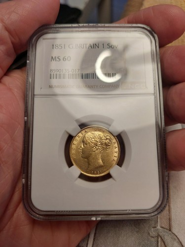 Sterlina oro 1851 - sterlina, della